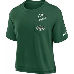 Nike‎ Women's New York Jets Pocket Green T-Shirt New Size Medium New